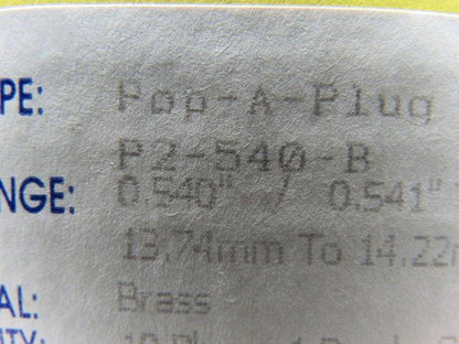 Curtis Wright P2-540-B Pop-A-Plug Heat Exchanger Tube Plugging System