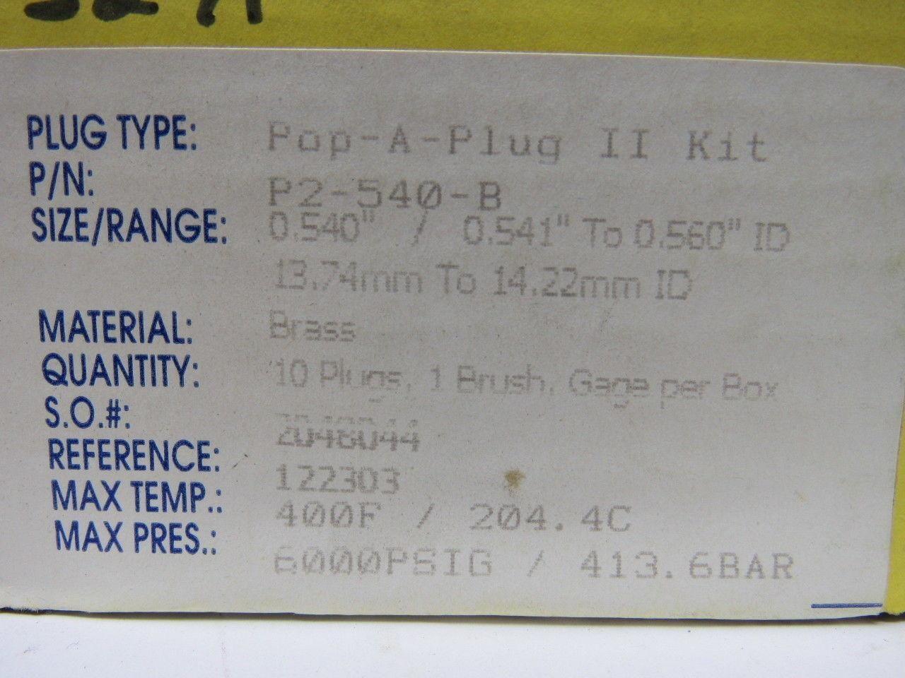 Curtis Wright P2-540-B Pop-A-Plug Heat Exchanger Tube Plugging System