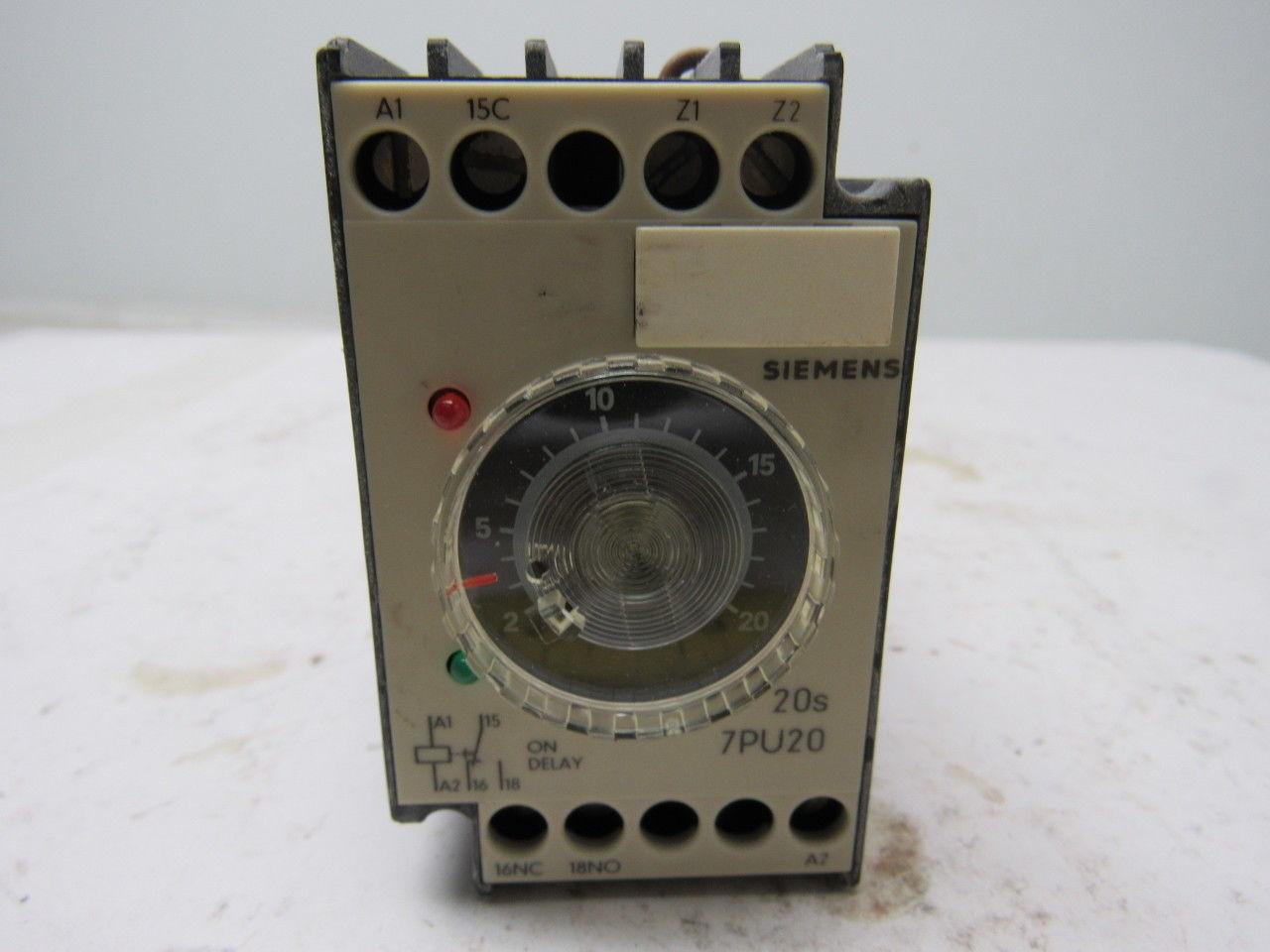 Siemens 7PU2040-7AJ33  Time Relay Surface Mount 1 Time Setting Range 2S TO 20S