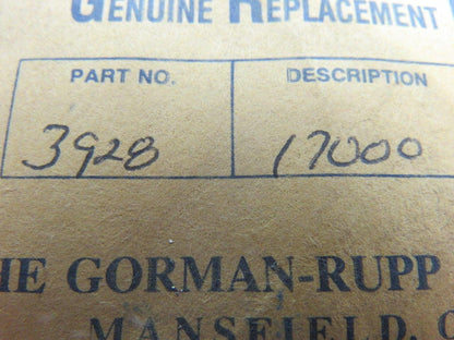 Gorman Rupp 3928 17000 Stainless Steel Replacement Spring Center Seal
