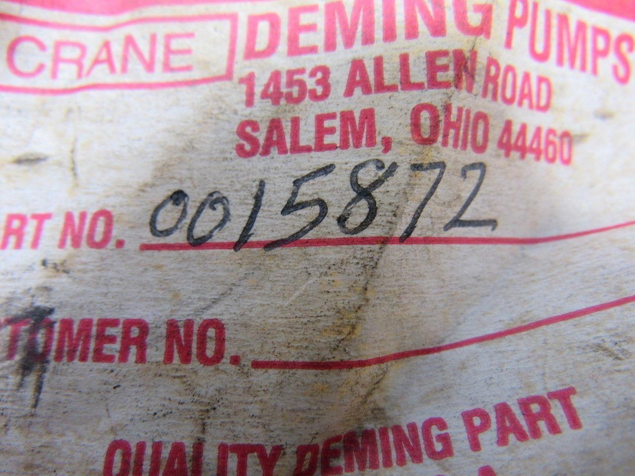 Crane Deming 0015872 Model 5411 Cast Iron Throttle Bushing Pump Repair Part