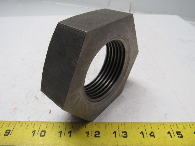 Whitworth BSW Steel Hex Nut 2-1/2-6" RH Fine Thread 3-3/4" Wide 1-1/4"Thick 6tpi