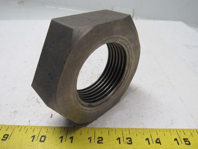 Whitworth BSW Steel Hex Nut 2-1/2-6" RH Fine Thread 3-3/4" Wide 1-1/4"Thick 6tpi