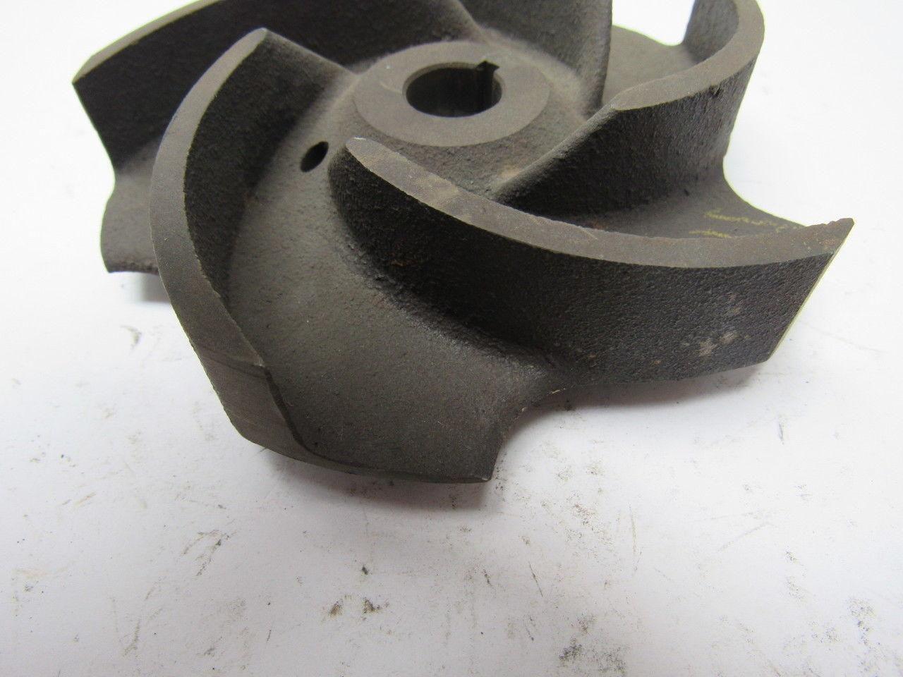 Ingersoll Dresser 4-1/2" Pump Impeller Cast Iron 9/16" Bore