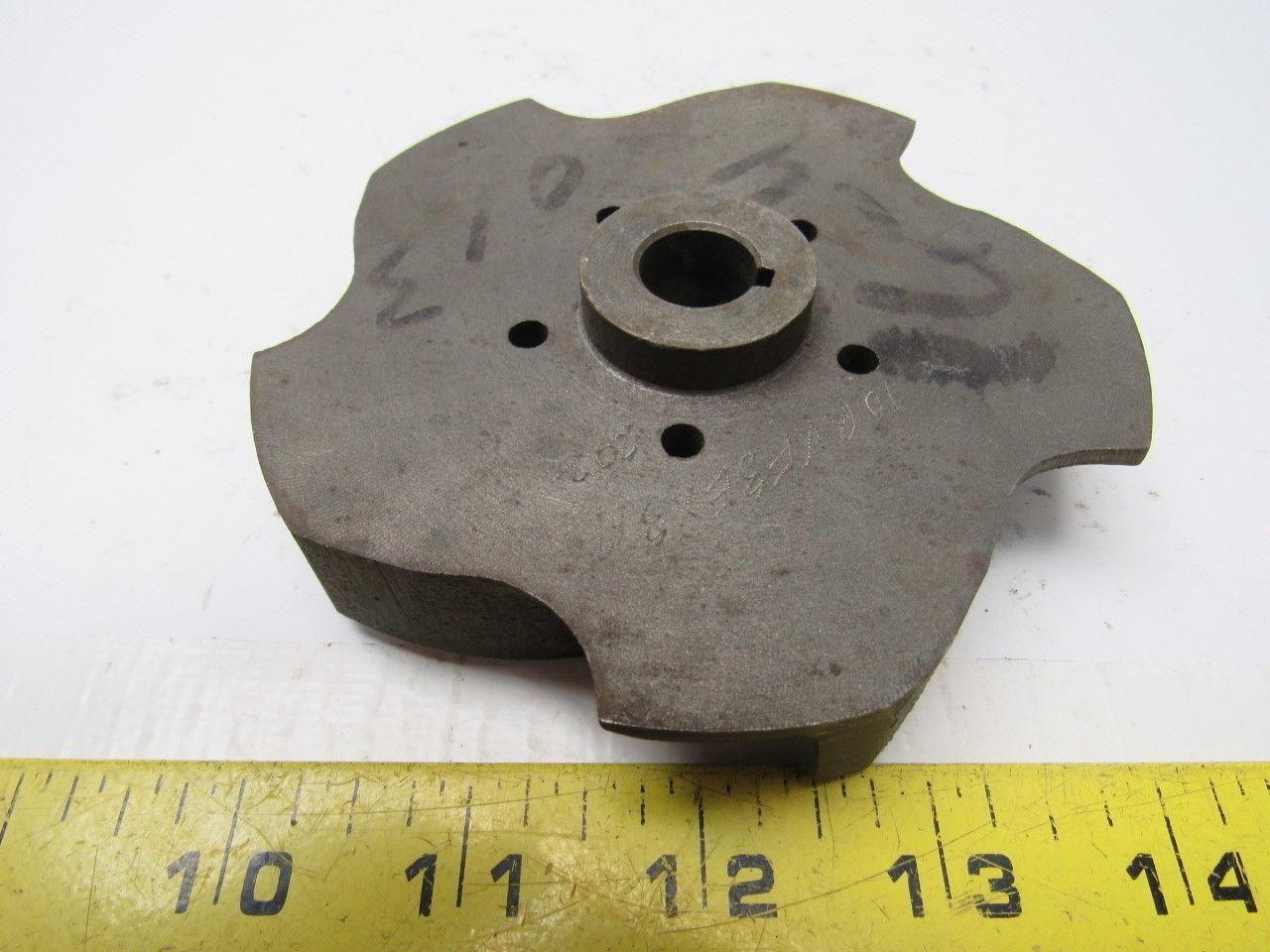 Ingersoll Dresser 4-1/2" Pump Impeller Cast Iron 9/16" Bore