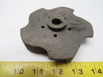 Ingersoll Dresser 4-1/2" Pump Impeller Cast Iron 9/16" Bore