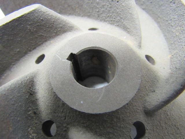 Ingersoll Dresser 4-1/2" Pump Impeller Cast Iron 9/16" Bore