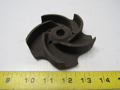 Ingersoll Dresser 4-1/2" Pump Impeller Cast Iron 9/16" Bore