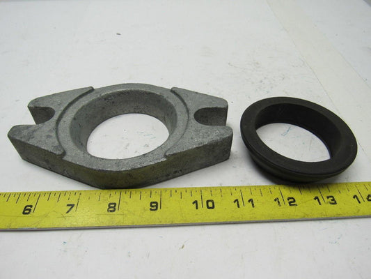 Heil 353.126.009 Cast Iron 2 Bolt 2-3/8" Pipe Flange W/Gasket Pump Part