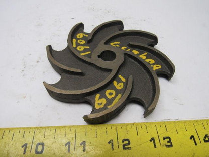 Gusher 6061 Pump Impeller 4-1/8" Diameter 1/2" Thick 1/2" Bore