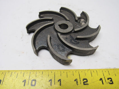 Gusher 6061 Pump Impeller 4-1/8" Diameter 1/2" Thick 1/2" Bore