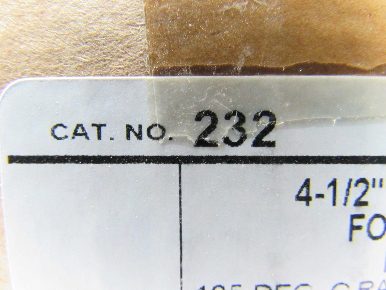 Thomas Betts Red Dot 232, 4-1/2 105D Plastic Conduit Bushing Box of 4