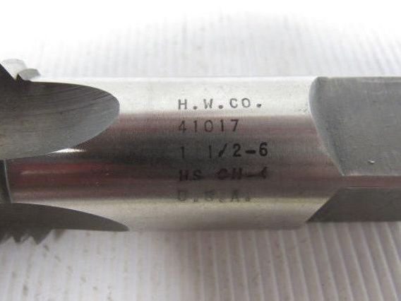 Hanson Whitney 41017 1-1/2"-6 Four Flute HS Through Hole Tap