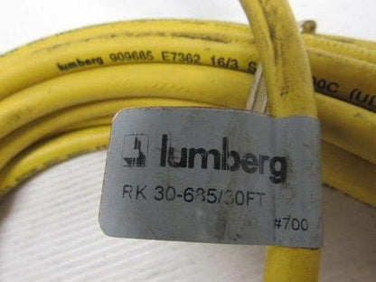 Lumberg RK 30-685/30FT Control Cable 3-Pin