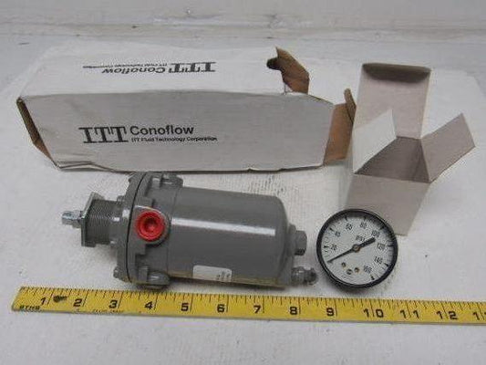 ITT Conoflow GFH60XTKEX3G Pneumatic Regulator 0-125PSI W/Ametek 160PSI Gauge
