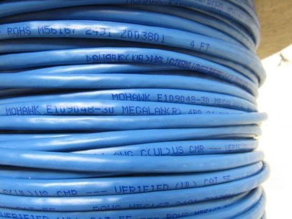 Mohawk M56167 MegaLan Cat 5E Cable Non Plenum Twisted Pair 24AWG 'r 549'