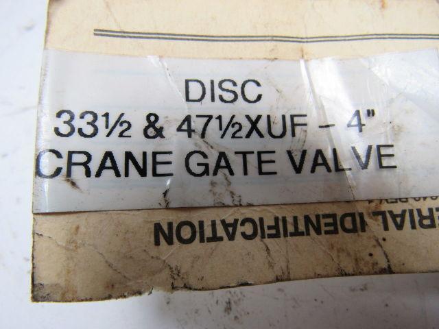 Crane 33-1/2 & 47-1/2XUF-4" Gate Valve Disc