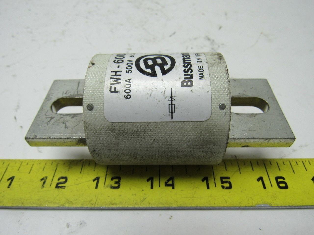 Buss Bussman FWH-600A 600 Amp 500v ac/dc Fuse