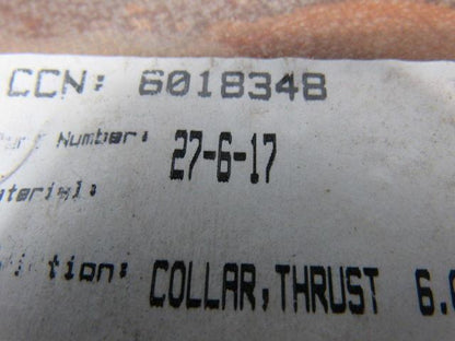 Flowserve 27-6-17 6" Thrust Collar 2.125" Bore