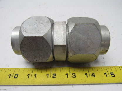 Parker S58 1-1/2" Hydraulic  Flare Union Connector Jic 24