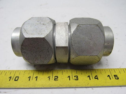 Parker S58 1-1/2" Hydraulic  Flare Union Connector Jic 24
