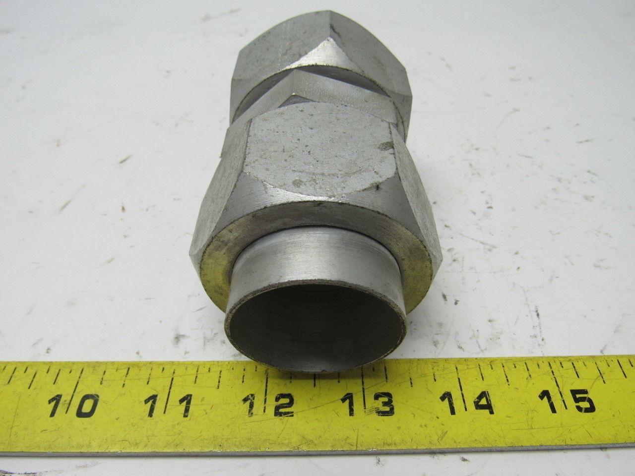 Parker S58 1-1/2" Hydraulic  Flare Union Connector Jic 24