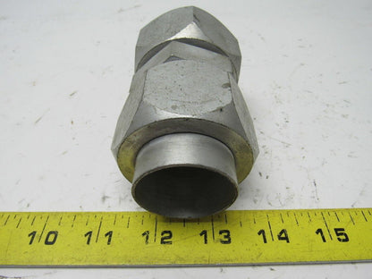 Parker S58 1-1/2" Hydraulic  Flare Union Connector Jic 24
