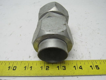 Parker S58 1-1/2" Hydraulic  Flare Union Connector Jic 24