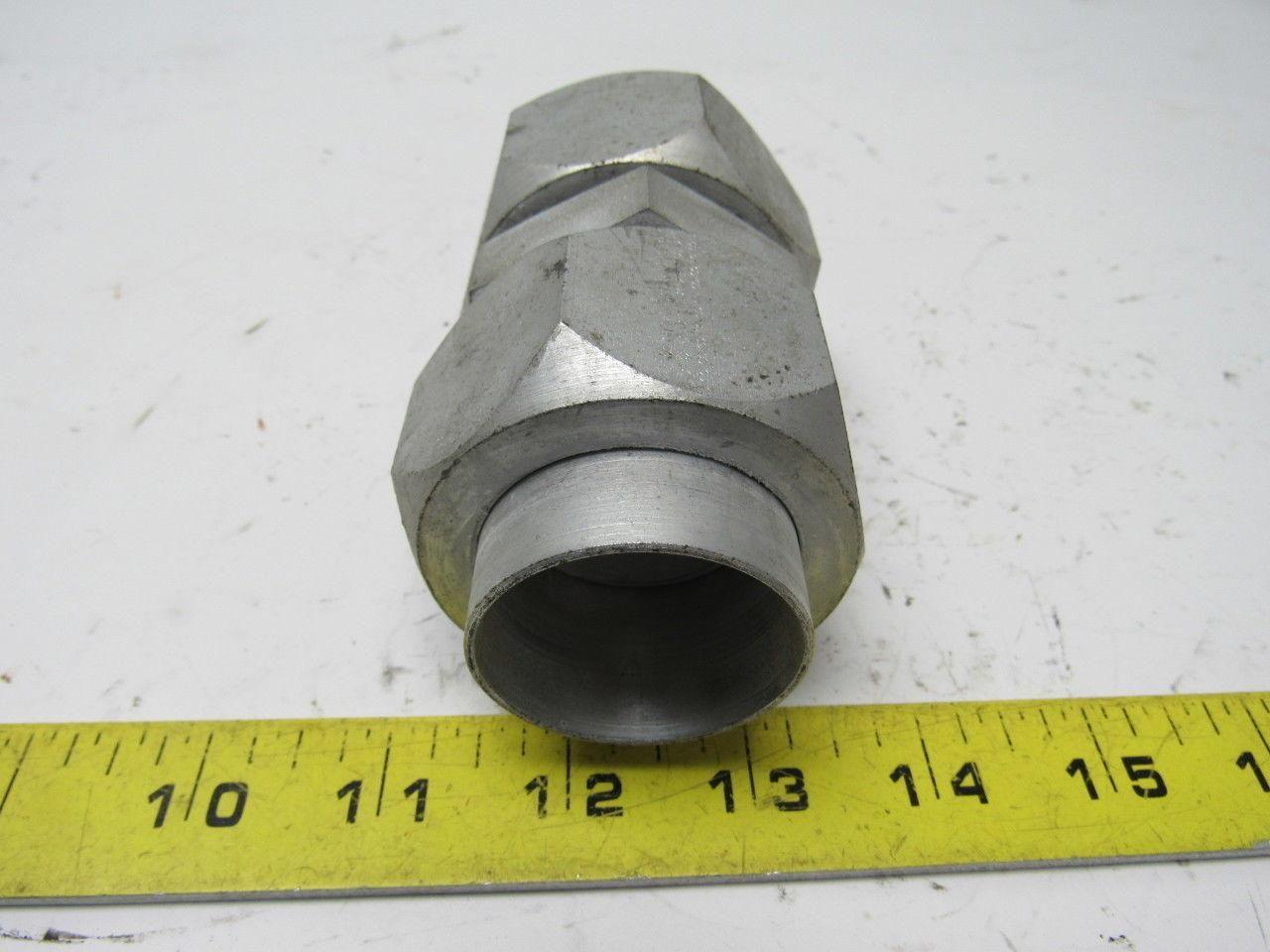 Parker S58 1-1/2" Hydraulic  Flare Union Connector Jic 24