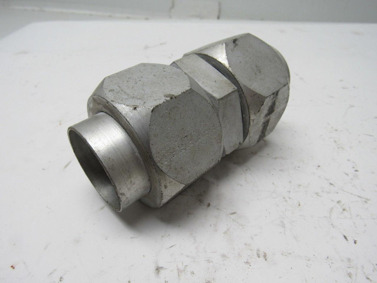 Parker S58 1-1/2" Hydraulic  Flare Union Connector Jic 24