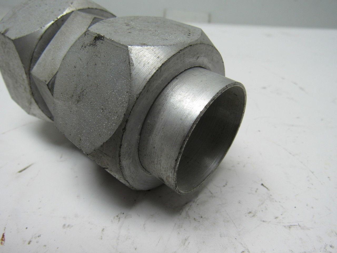 Parker S58 1-1/2" Hydraulic  Flare Union Connector Jic 24