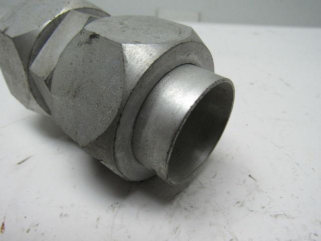 Parker S58 1-1/2" Hydraulic  Flare Union Connector Jic 24