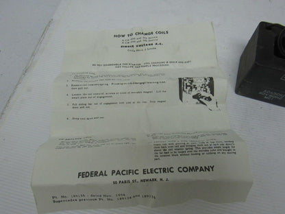 FPE Federal Pacific ACA301U Replacement Coil 110V 60Hz MCI