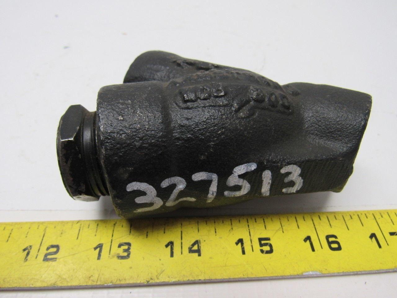 Armstrong B1SW Cast Carbon Steel Socket Weld Y Strainer 1/2"