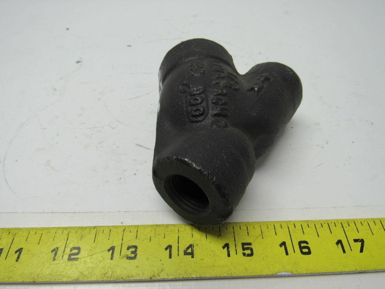 Armstrong B1SW Cast Carbon Steel Socket Weld Y Strainer 1/2"