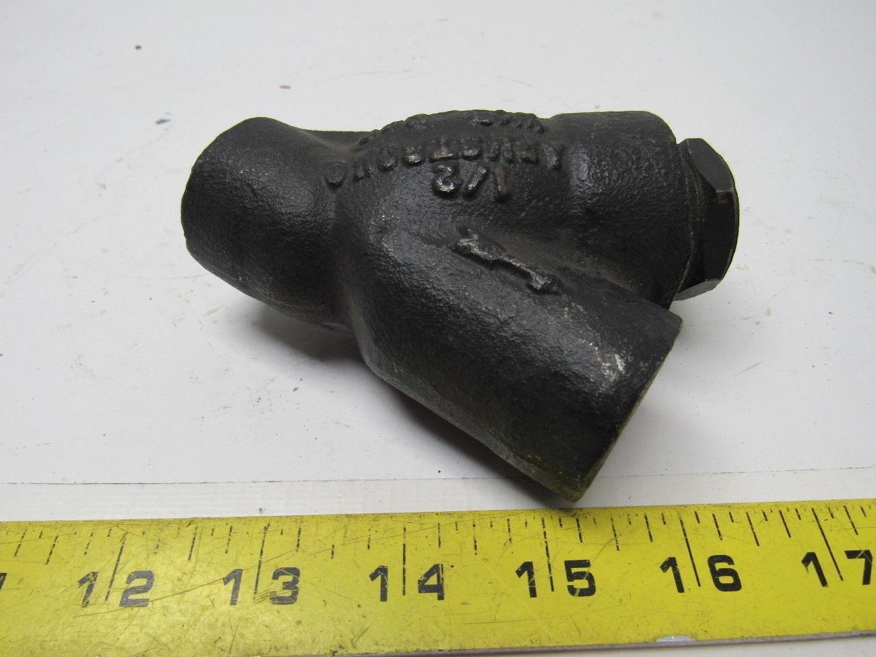 Armstrong B1SW Cast Carbon Steel Socket Weld Y Strainer 1/2"