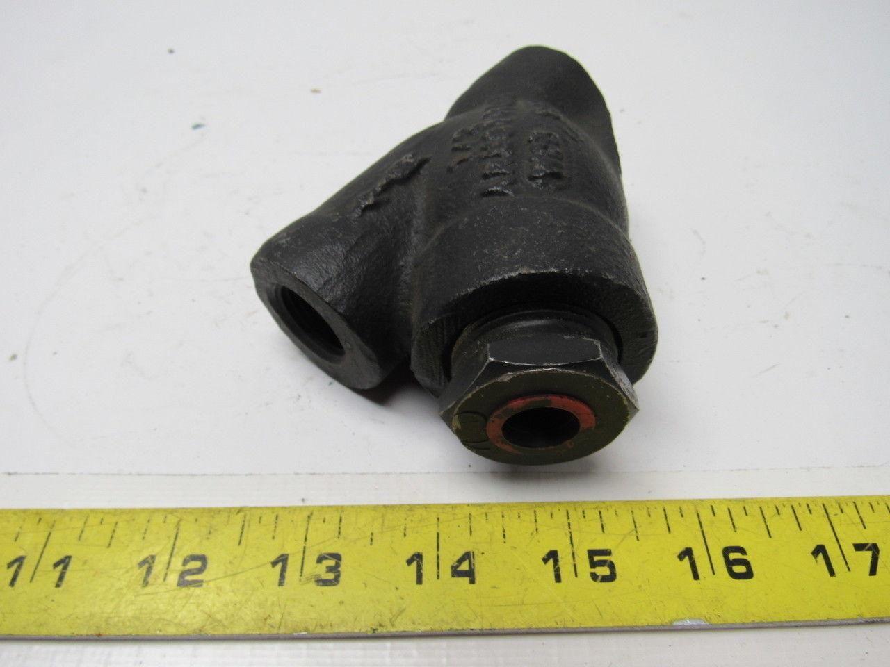 Armstrong B1SW Cast Carbon Steel Socket Weld Y Strainer 1/2"