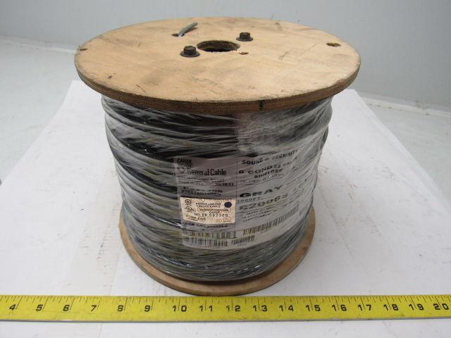 Carol General Cable E2006S.41.10 22-6 Conductor Shielded Comm Cable 1000' New