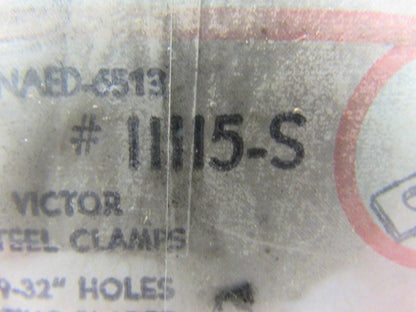 Victor Specialties 11115-S 13/16" Dia. Snap On Steel Clamps Box of 100