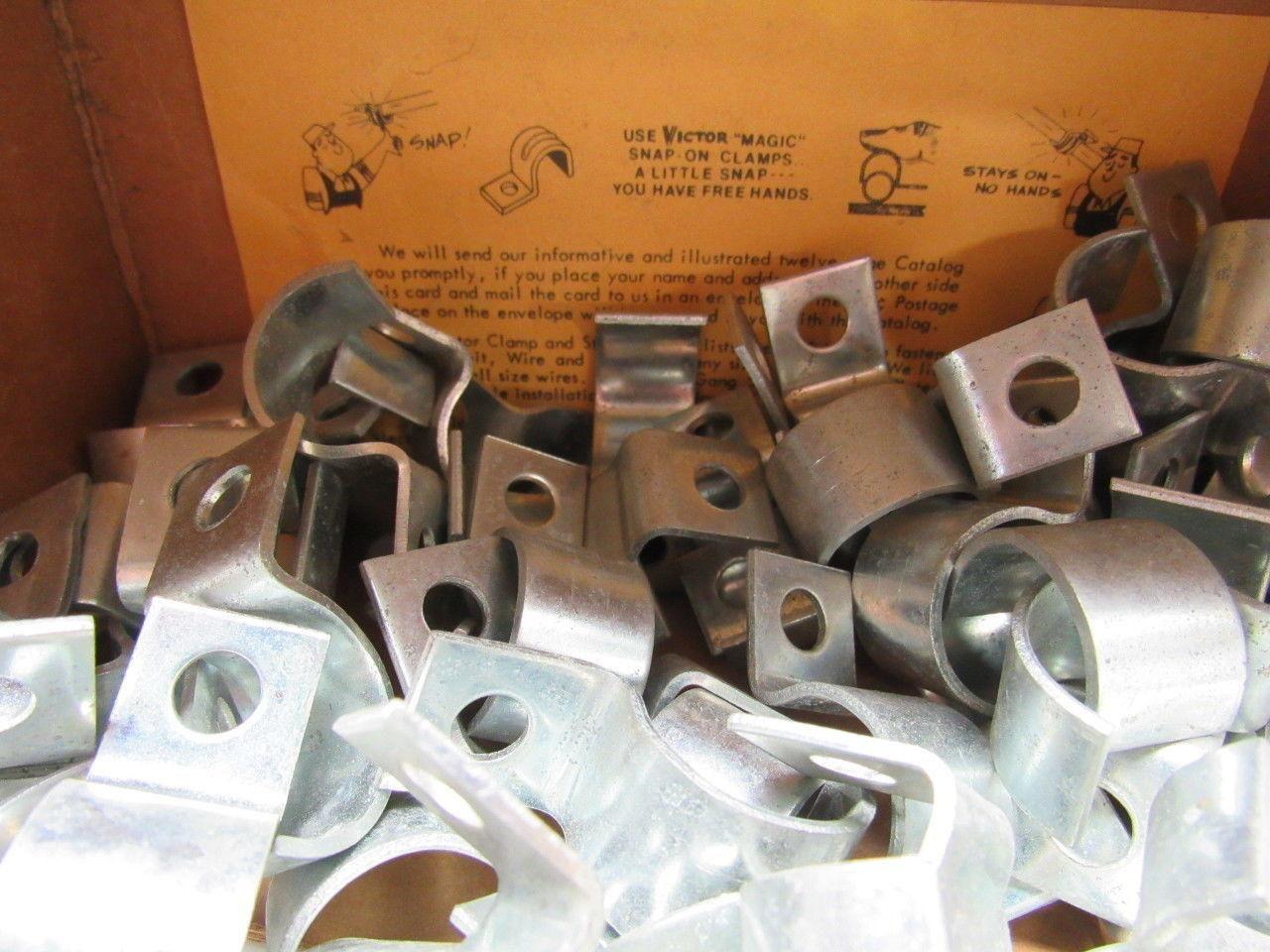Victor Specialties 11115-S 13/16" Dia. Snap On Steel Clamps Box of 79
