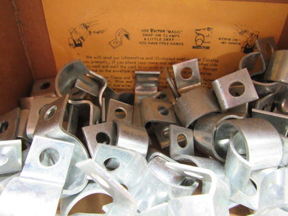Victor Specialties 11115-S 13/16" Dia. Snap On Steel Clamps Box of 79