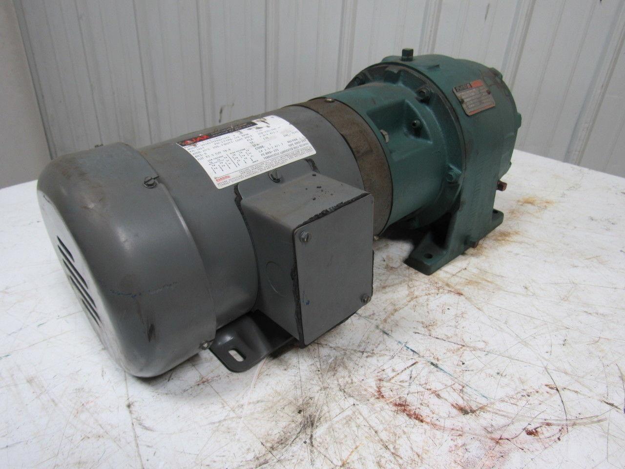 Reliance Electric 140DM16A 20.9:1 Gearbox Speed Reducer W/1.5 230/460V Motor