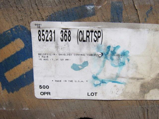 Belden 85231 16AWG 2 Cond Shielded ETFE 300V Wire 360 Ft