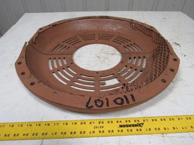 604731 Vintage Steampunk Cast Iron Motor Guard Set of 2 Pcs Approx. 26" O.D.