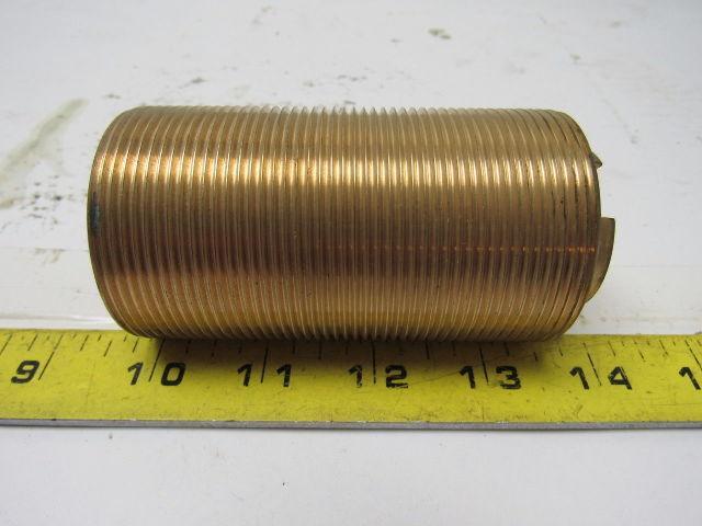 T82003-011 Brass Valve Stem Bushing 1.195" I.D. X 2" O.D. X 4" O.A.L. 12 TPI