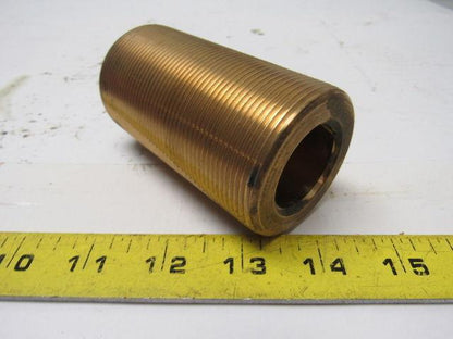 T82003-011 Brass Valve Stem Bushing 1.195" I.D. X 2" O.D. X 4" O.A.L. 12 TPI