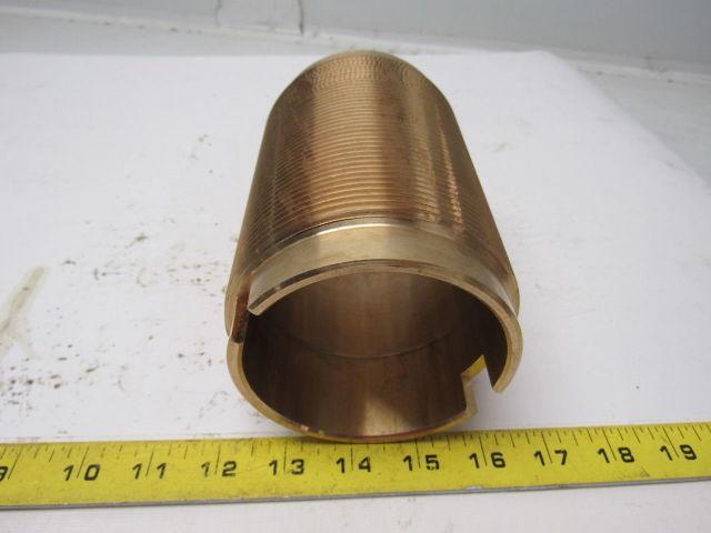 Brass Bushing 3.358" I.D. X 4.053" O.D. X 6-1/4" O.A.L. 8 TPI