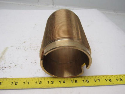 Brass Bushing 3.358" I.D. X 4.053" O.D. X 6-1/4" O.A.L. 8 TPI