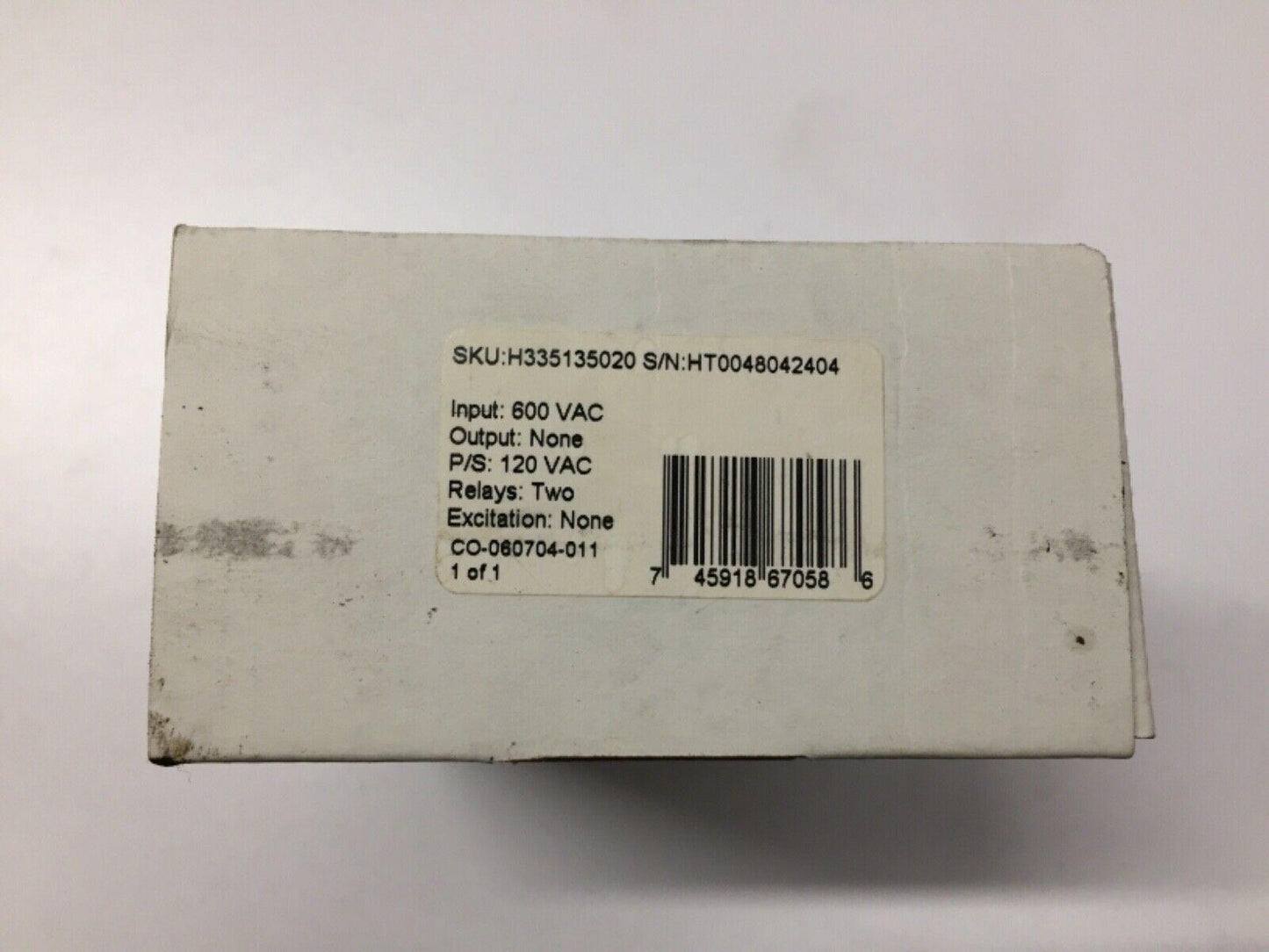 Simpson Electric H335135020 Digital Panel Meter 600 VAC New