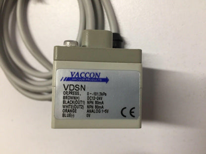 Bimba Vaccon VDSN Electronic Vacuum Pressure Switch Sensor Transmitter